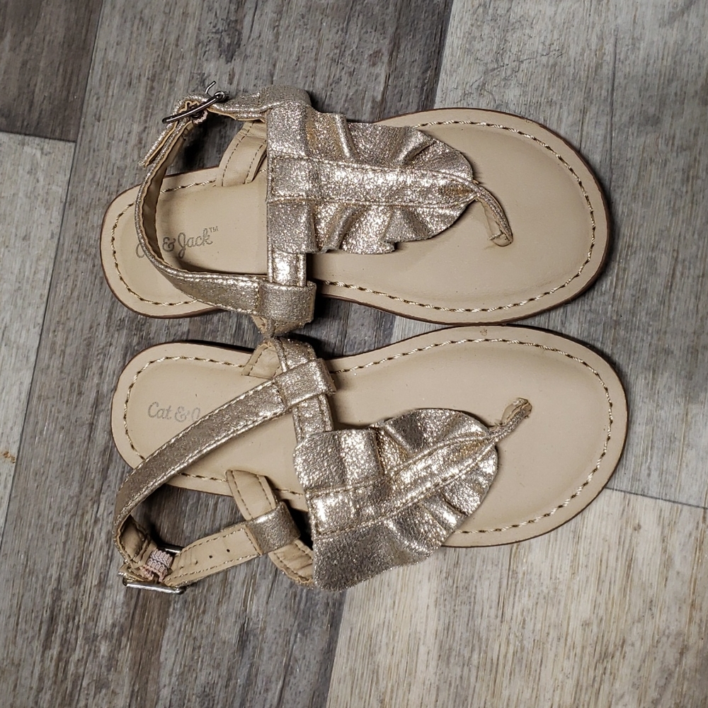 Gold sandals